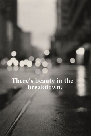 beauty in the breakdown